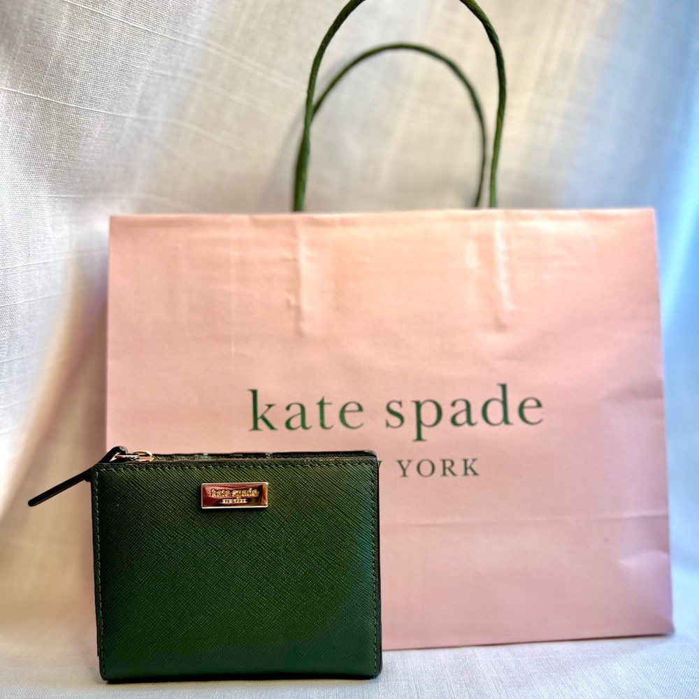 Kate Spade Multi Fold Green Wallet